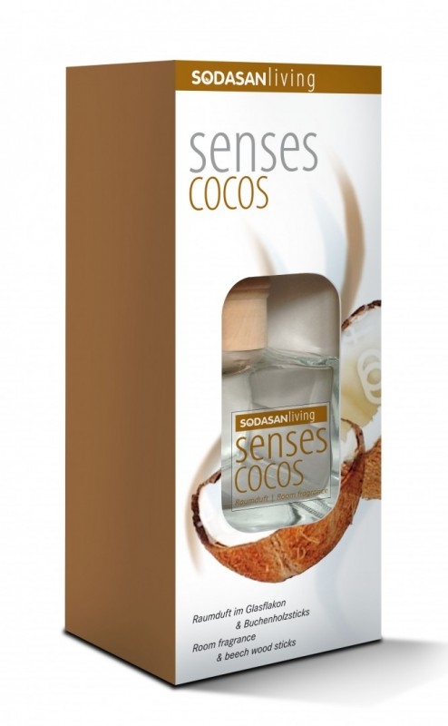 Odorizant bio de camera SENSES Cocos, 200 ml - Sodasan 