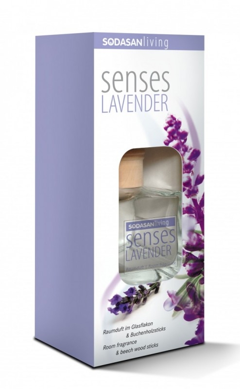  Odorizant bio de camera SENSES Lavanda, 200 ml - Sodasan 