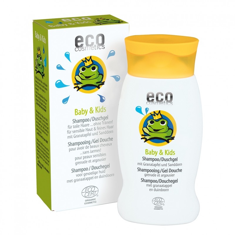  Sampon si gel de dus bebe cu rodie si catina alba - Eco Cosmetics 