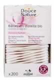 Betisoare de urechi din bumbac bio, 200 buc - Douce Nature