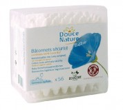Betisoare urechi din bumbac bio, pentru bebelusi, 56 buc - Douce Nature