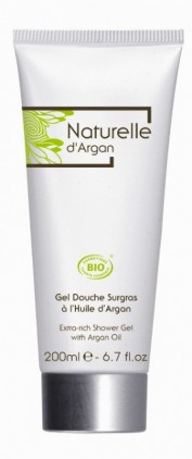 Gel de dus  cu ulei de argan si apa de portocal - Naturelle d'argan
