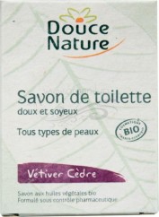 Sapun de toaleta cu cedru si vetiver, 100 g - Douce Nature
