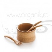 Bol din bambus organic pentru diversificare bebe - BAMBU