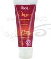 Crema pentru maini cu ulei de argan si unt de karite, 60 gr - Douce Nature