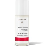 Deodorant roll-on natural cu trandafiri, 50 ml - Dr. Hauschka