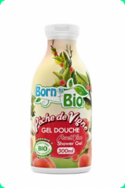 Gel de dus bio Piersica, 300 ml - Born to Bio