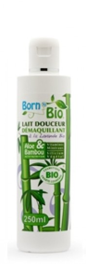 Lapte demachiant cu aloe si bambus, 250 ml - Born to Bio