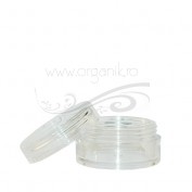 Recipient cosmetic din plastic cu capac, 10 ml