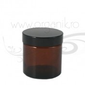 Recipient cosmetic din sticla ambra, lux, 120 ml