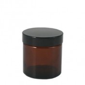 Recipient cosmetic din sticla ambra, lux, 60 ml