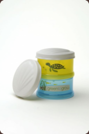 Recipient de stocare mancare Sea Turtle, set 2 buc - Green to Grow