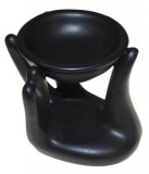 Lampa pentru uleiuri esentiale Helping Hand, neagra - Ancient Wisdom