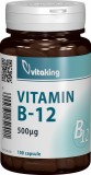 Vitamina B12 (Cianocobalamina) 500mcg, 100 cps - Vitaking