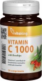Vitamina C 1000mg cu macese, 30 comprimate - Vitaking