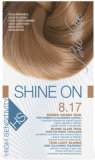 Vopsea de par hipoalergenica Shine On HS, Teak Light Blonde 8.17 - Bionike