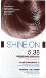 Vopsea de par tratament Shine On, Chocolate Light Brown 5.38 - Bionike